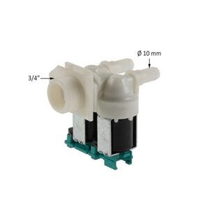 Βαλβίδα Πλυντηρίου Διπλή Ίσια Φ10mm BOSCH/SIEMENS/PITSOS