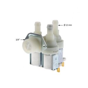 Βαλβίδα Πλυντηρίου Τριπλή Κάθετη Φ12mm MIELE/UNIVERSAL Συμβατό Προιόν