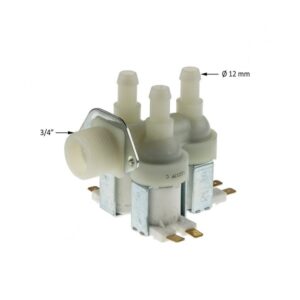 Βαλβίδα Πλυντηρίου Τριπλή Κάθετη Φ12mm UNIVERSAL/IZOLA