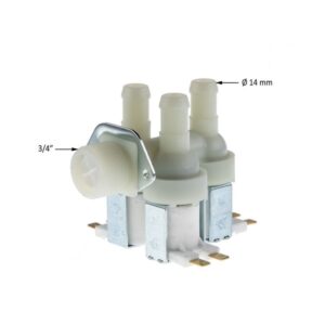 Βαλβίδα Πλυντηρίου Τριπλή Κάθετη Φ14mm UNIVERSAL/BOSCH