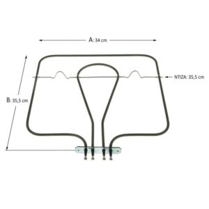 Κάτω Αντίσταση Φούρνου CANDY 230 Volt-1050 Watt/98 Volt-450 Watt