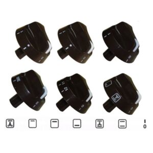 Κουμπιά Κουζίνας Γενικής Χρήσης Μακρύ Λαιμό Σετ (6 τεμ.)