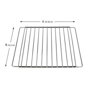 Σχάρα Φούρνου Κουζίνας Μεταβλητού Μεγέθους 31,5 x 35/56 cm