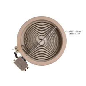 Εστία Κεραμική Eika Φ165mm-1200 Watt (2 άκρα)