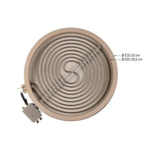 Εστία Κεραμική Eika Φ230mm-2300 Watt (2 άκρα)