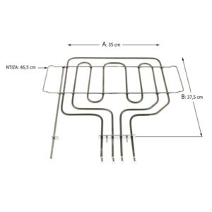 Άνω Αντίσταση - Γκριλ Φούρνου PITSOS UNIFLAM 1100+1700W