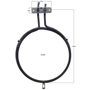 Αντίσταση Αέρος Φούρνου (Τριπλή) MIELE 2500W Συμβατό Προιόν