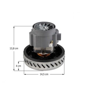 Mοτέρ Σκούπας Πλύσεως AMETEK Κοντό Nερού BY PASS 1000W  ΙΤΑΛΙΑΣ