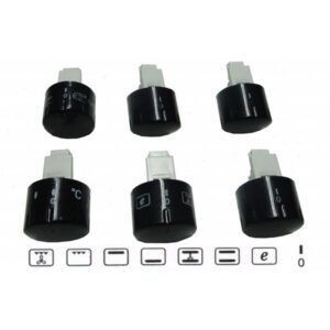 Κουμπιά Κουζίνας ELCO POP Μαύρα Μικρά Σετ