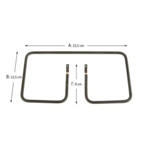 Αντίσταση Τοστιέρας συμβατή με SEB 23,5 x 13,5 x 9 cm