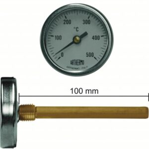Θερμόμετρο για Ξυλόφουρνο 0-500°C με Πούρο 10 cm