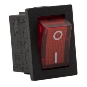 Διακόπτης On-Off Ι Μίνι Με Φως Κόκκινος Πορτατίφ