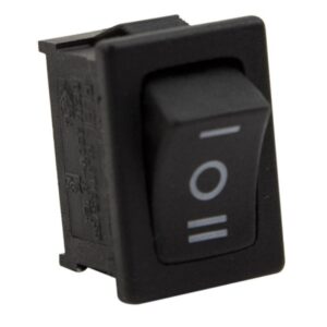Διακόπτης On-Off-On Ι Μίνι Χωρίς Φως Μαύρος Πορτατίφ